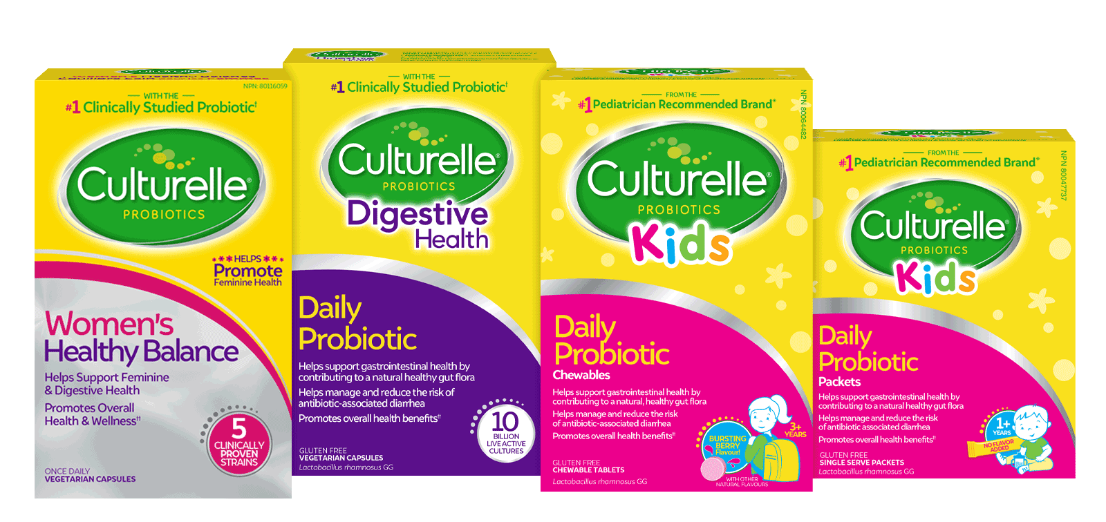 Group of Culturelle® Probiotic Products